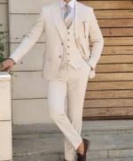 Richard Mens Cream Colored Suit