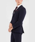 Romero Stylish Check Navy Blue Suit