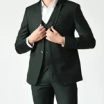 Royal Style Dark Green Suit Mens