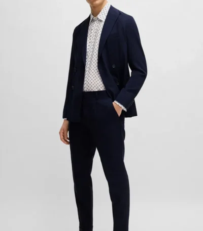 Ryan 2 Piece Mid Night Blue Suit For Men