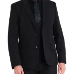 Simple Men’s Black Three Piece Suit