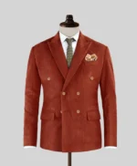 Smith Stylish Red Corduroy Suit