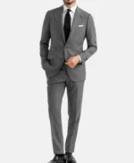 Stylish 2 Piece Mens Gray Suit