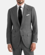 Stylish 2 Piece Mens Gray Suit