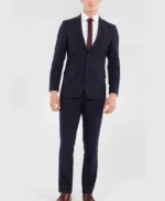 Romero Stylish Check Navy Blue Suit