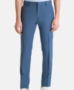 Stylish Mens Slim Fit Light Blue Suit
