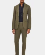 Tate Olive Green Suit Men