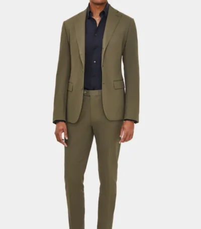 Tate Olive Green Suit Men