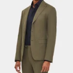 Tate Olive Green Suit Men