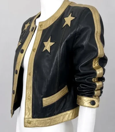 Vintage Golden Star Leather Jacket