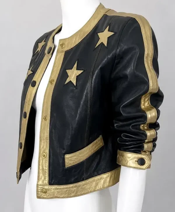 Vintage Golden Star Leather Jacket