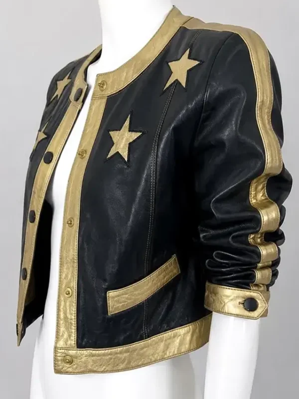 Vintage Golden Star Leather Jacket