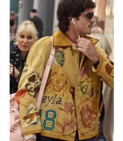 Jacob Elordi Yellow Senior Cord Jacket