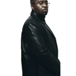2026 Campaign Nas Black Leather Coat