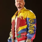 2026 Coachella J Balvin Columbia Leather Jacket