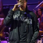 2026 Coachella Snoop Dogg Black Satin Jacket