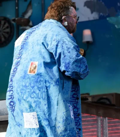 Teddy Swims 2026 Coachella Blue Coat