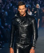 Tom Brady Catwalk Black Leather Jacket