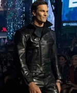 Tom Brady Catwalk Black Leather Jacket