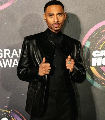 Grammy Durand Bernarr Black Leather Jacket