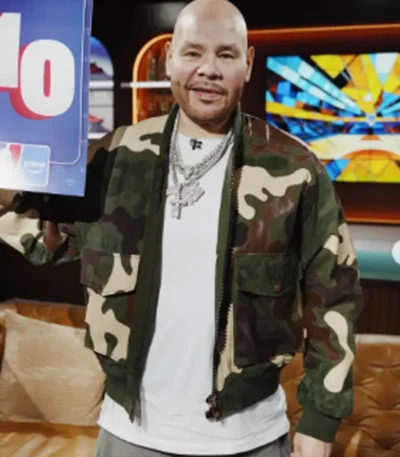 2026 Prime Set Fat Joe Camo Leather Jacket