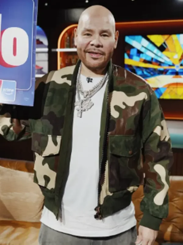 2026 Prime Set Fat Joe Camo Leather Jacket