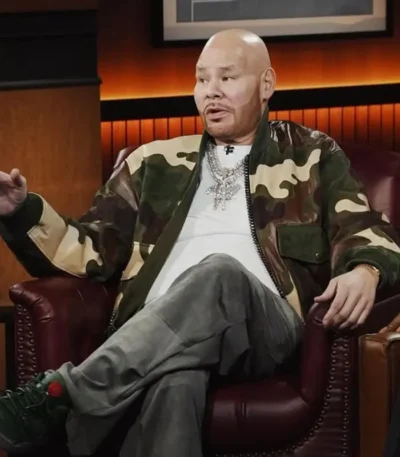 2026 Prime Set Fat Joe Camo Leather Jacket