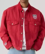 The Best Of USA Soccer Type III Red Trucker Jacket