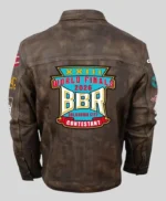 BBR World Finals 2026 Brown Leather Jacket