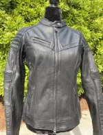 3x Women Pink Skull Leather Jacket
