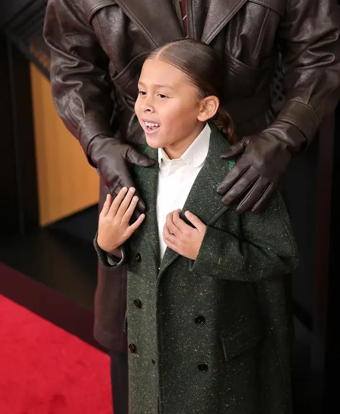 68th GRAMMY Awards Aeko Catori Green Coat 68th GRAMMY Awards Aeko Catori Green Coat
