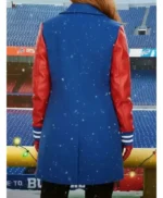 A Bills Love Story Holland Roden Blue and Red Coat