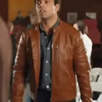 A Christmas Vintage 2023 Reid Rathore Brown Leather Jacket