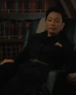 A Murder at the End of the World Lu Mei Black Wool Coat