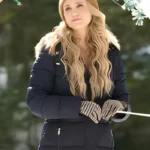 A Royal Montana Christmas Fiona Gubelmann Black Puffer Coat