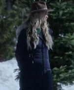 A Royal Montana Christmas Fiona Gubelmann Black Puffer Coat