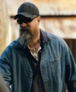 A Working Man 2025 David Harbour Denim Jacket
