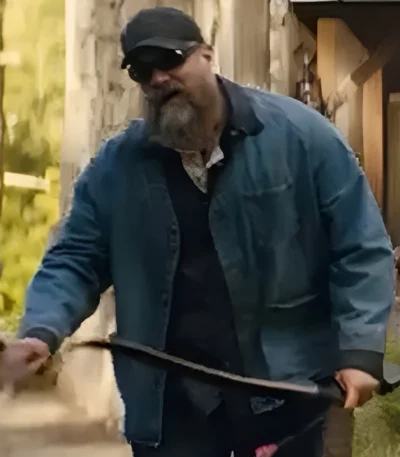 A Working Man 2025 David Harbour Denim Jacket