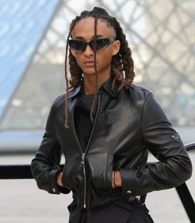 AW26 Show Jaden Smith Leather Jacket