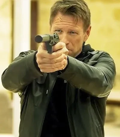 Aaron Eckhart Classified Leather Jacket
