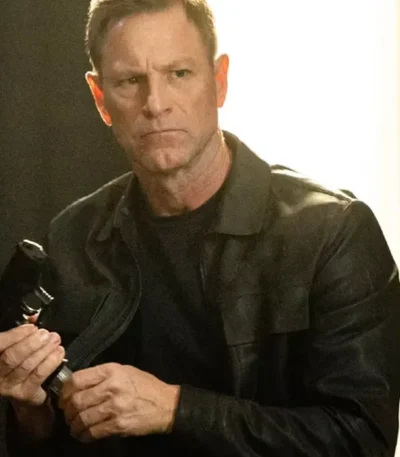 Aaron Eckhart Classified Leather Jacket
