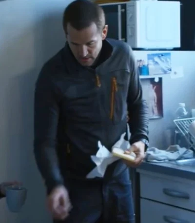 Ad Vitam Guillaume Canet Black Fleece Jacket