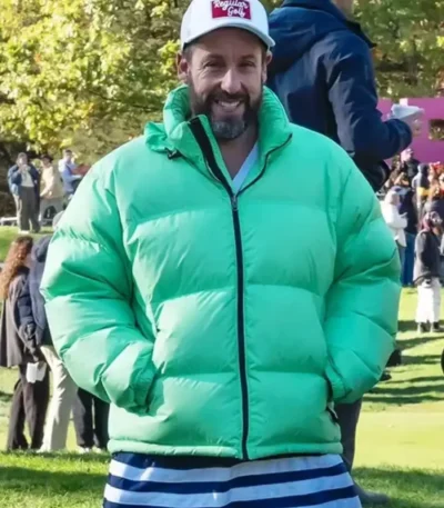 Adam Sandler Happy Gilmore 2 Green Puffer Jacket