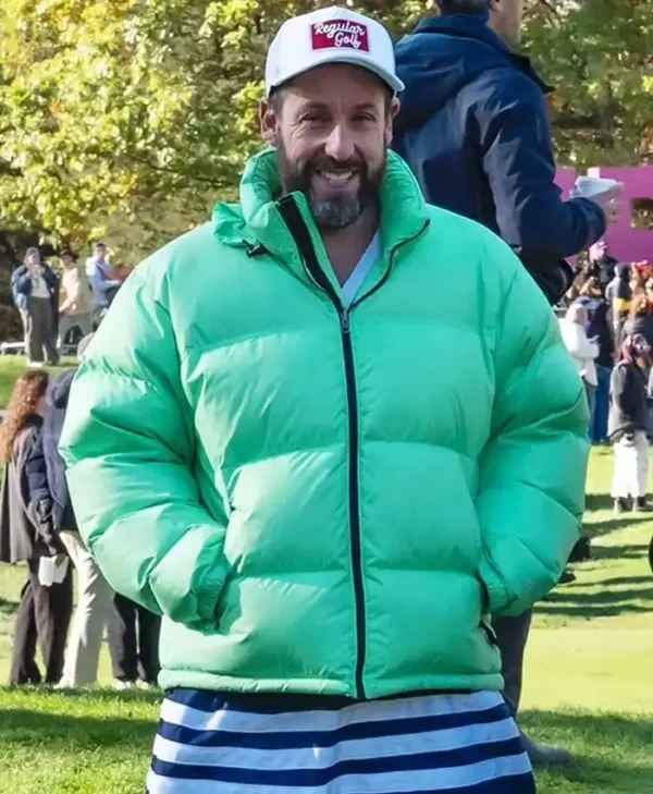 Adam Sandler Happy Gilmore 2 Green Puffer Jacket Adam Sandler Happy Gilmore 2 Green Puffer Jacket