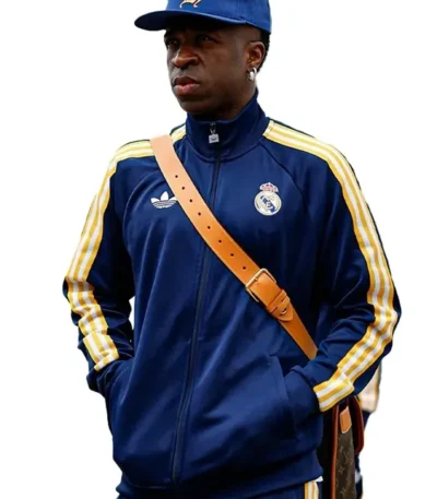 Real Madrid Adidas Navy Blue Track Jacket