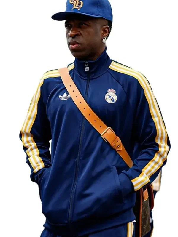 Real Madrid Adidas Navy Blue Track Jacket