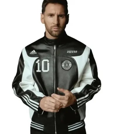 Adidas x Kith x Messi Leather Jacket