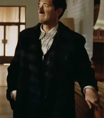 Adrien Brody The Brutalist Black Trench Coat