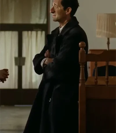 Adrien Brody The Brutalist Black Trench Coat