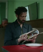 Adrien Brody The Brutalist Blue Jacket